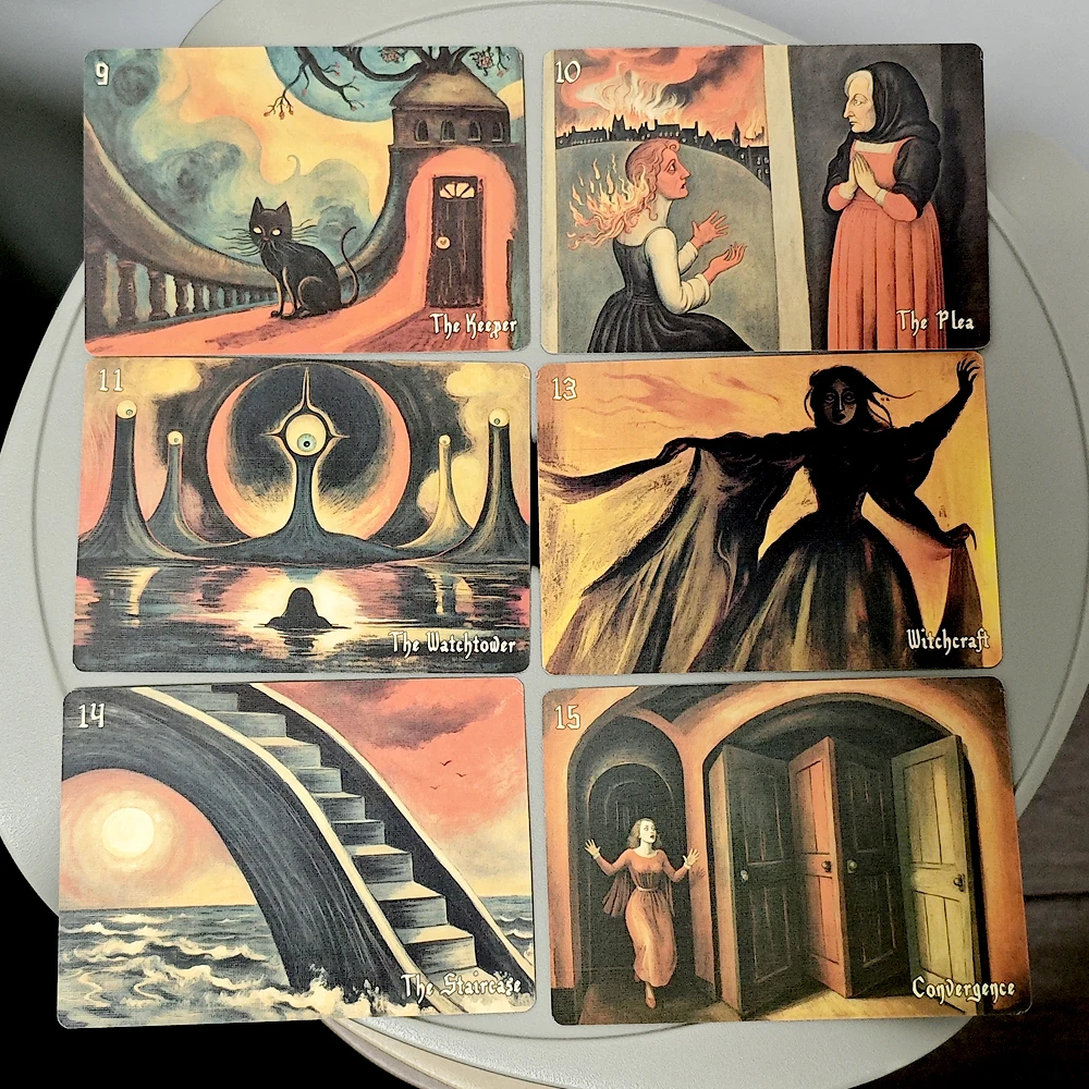 10,5 * 7,5 cm Galeria de Hallucinações de Felix Nacht Oracle 52 Cartões Enigmaticos