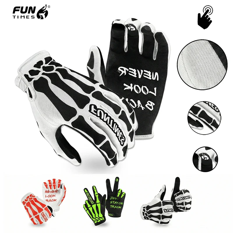 FUNTIMES The New Riding Gloves Are Suitable For Motorcycles, Racing Bikes, Mountain Bikes, Electric Bikes, Etc