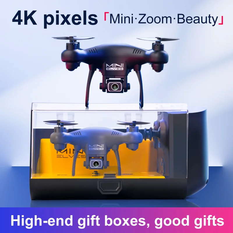 KY908 Mini Drone 4K Professional Aerial Photography 50X Zoom Optical Flow Positioning Remote Control Helicopter Toy Quadcopter