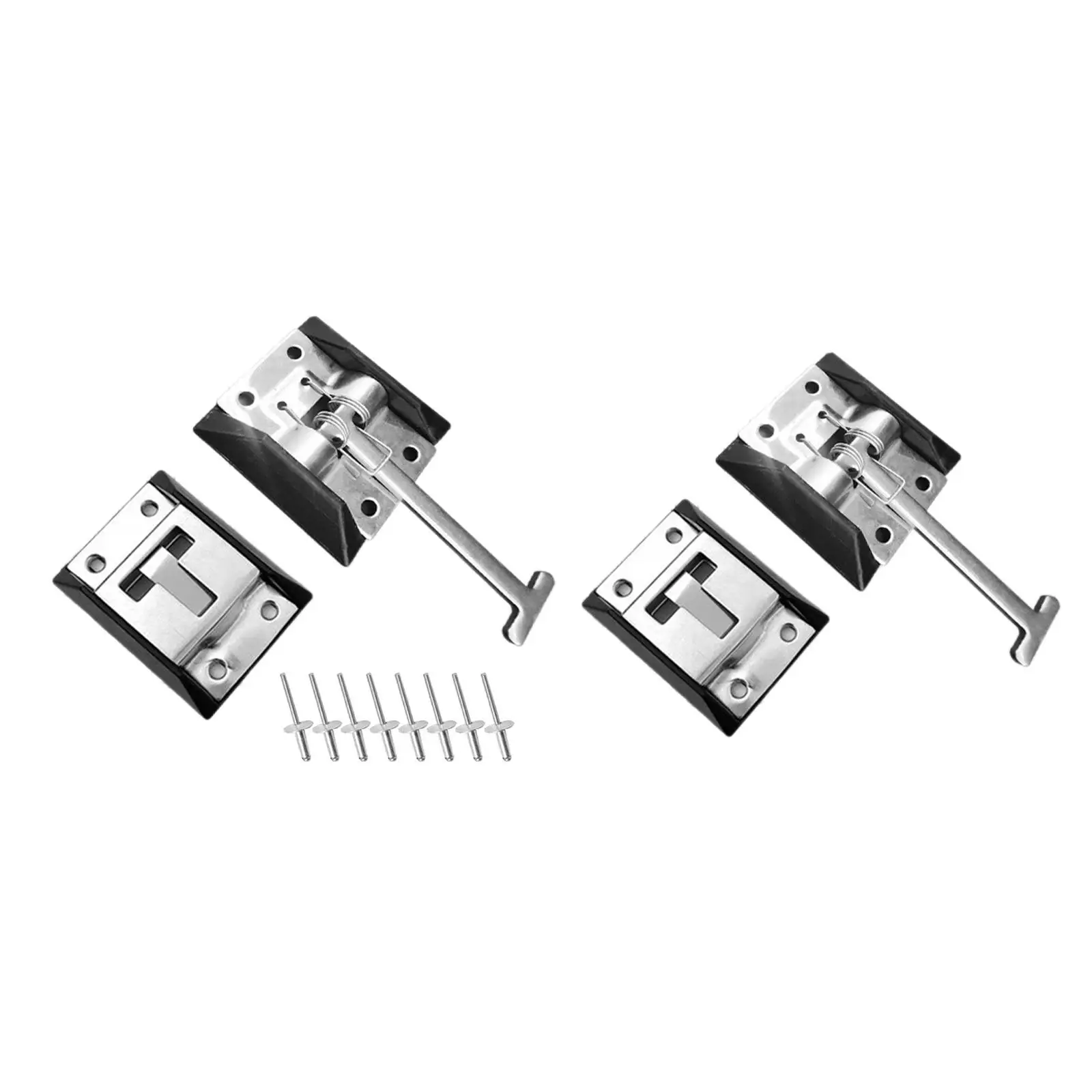 

T Shape Entry Door Latch Entry Door Catch Latch Stainless Steel Entrance Commercial Vehicle Horse Trailers RV Catch Holder