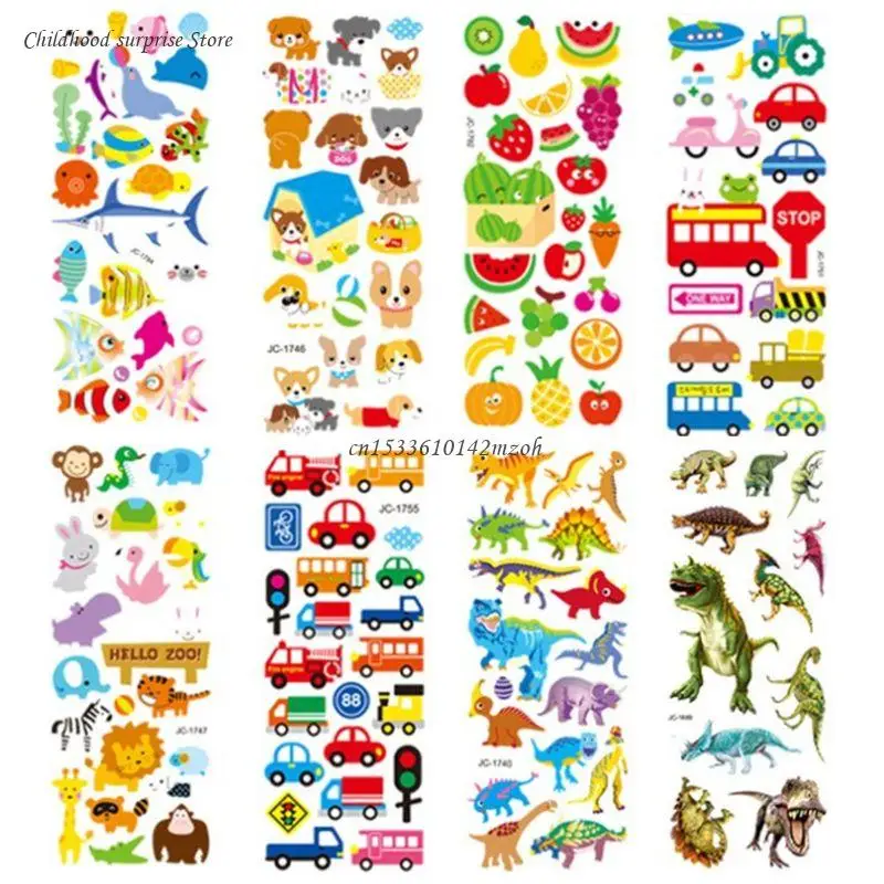 Repeat Cartoon Sticker Mug Window Decoration Eco-Friendly for Students Kiddie Dropship