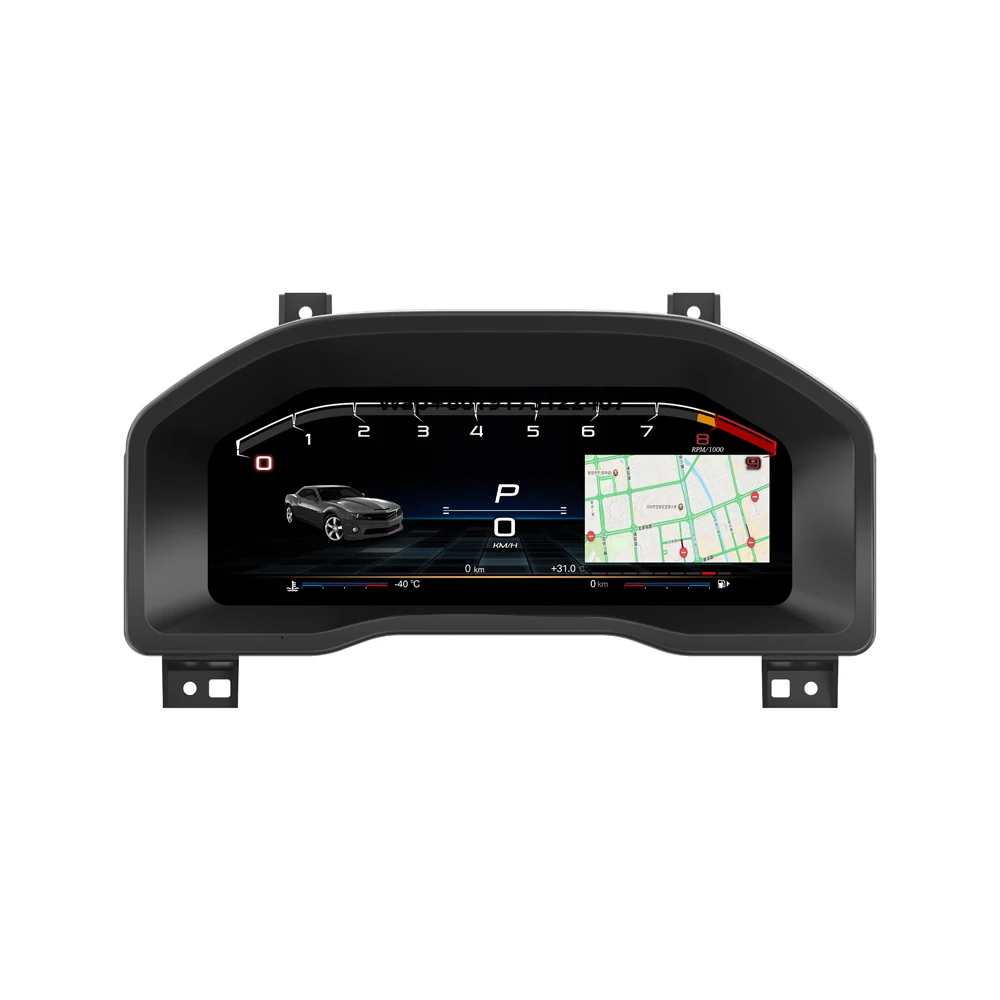 

Foforfor LCD Dashboard for Silverado 2019-2023 LCD Instrument Panel LCD Odometer Virtual Digital Cluster