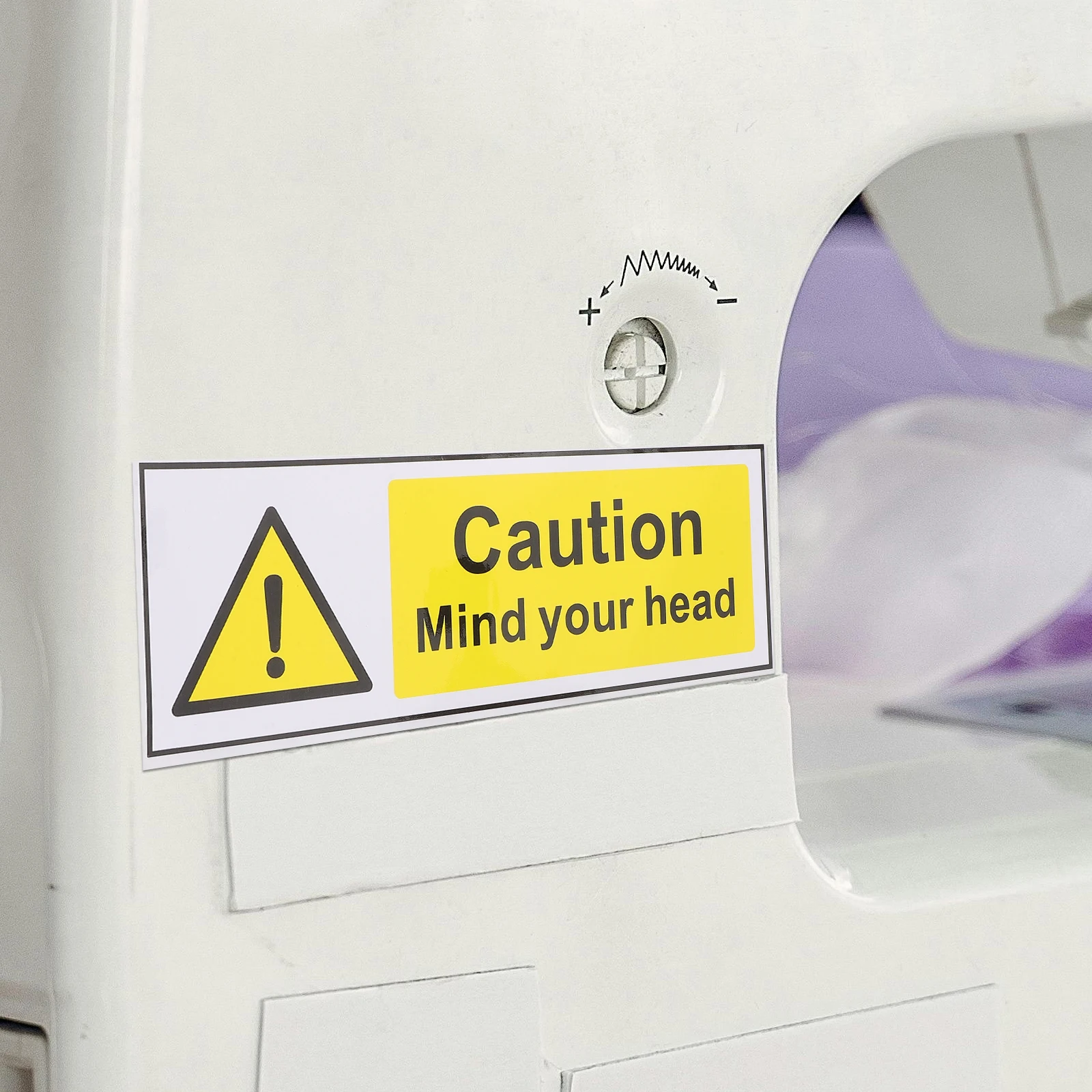 Safety Warning Stickers Security Signs Labels For Factory Machinery Decals Self Adhesive Watch Your Head Basement Stairs