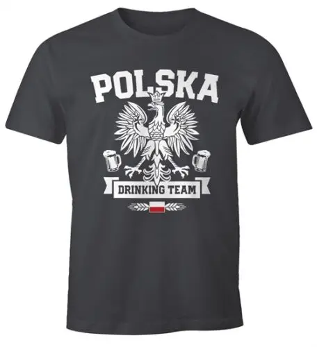 Herren t-shirt wm polska polen polen flagge trink team spaß-shirt