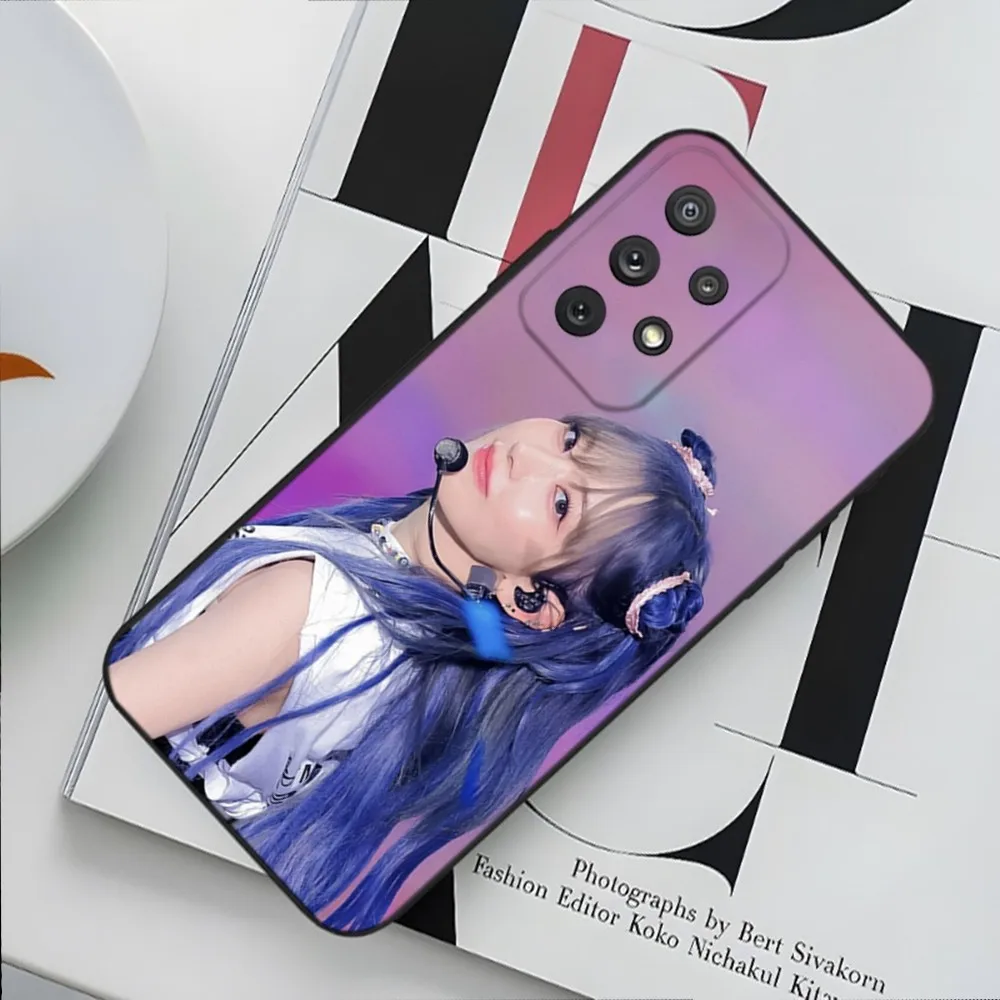 Kpop Miyawaki Sakura Phone Case For Samsung Galaxy A13,A21s,A22,A31,A32,A52,A53,A71,A80,A91 Soft Black Cover