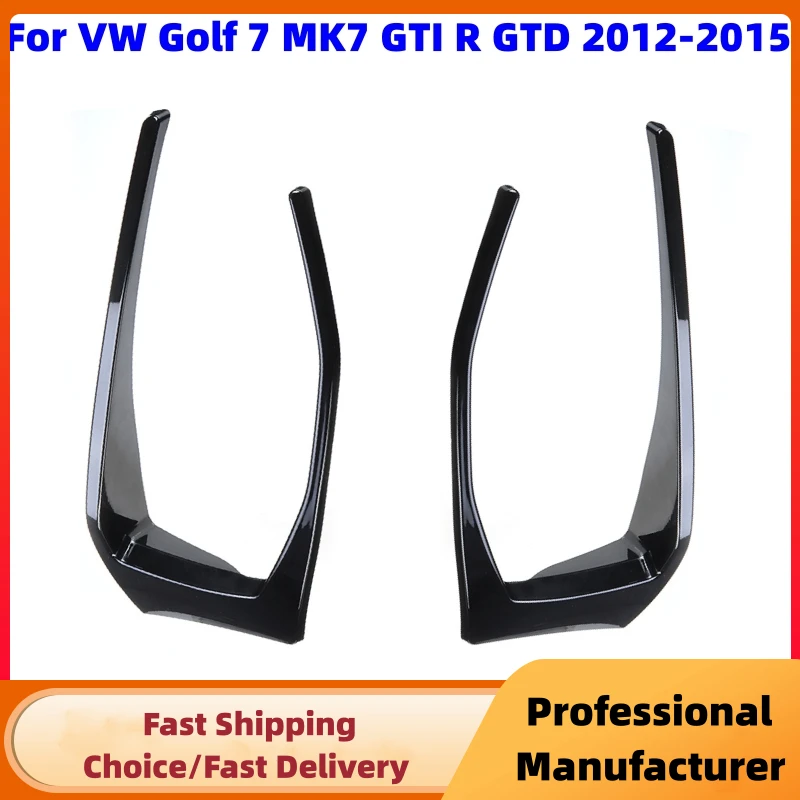 1 Paar Achterbumper Splitter Canard Voor Vw Golf 7 7.5 MK7 MK7.5 GTI R GTD R400 2012-2020 Achterlicht Spoiler Remlicht Trim