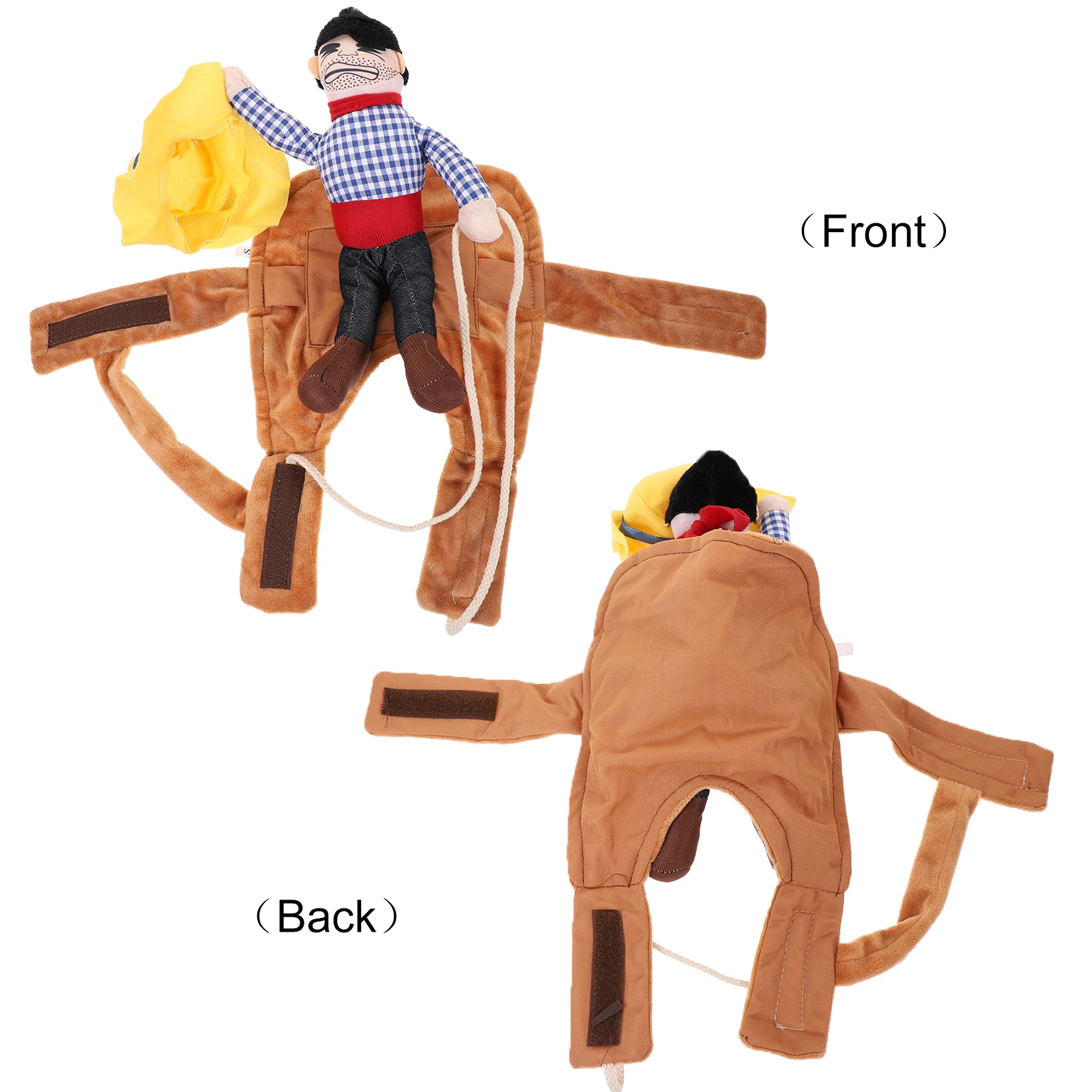 

Pet Transformation Costume Denim Breathable Cowboy Rider Suit Dog Clothes Cat Apparel Small Pets Under 20lbs Halloween Christmas
