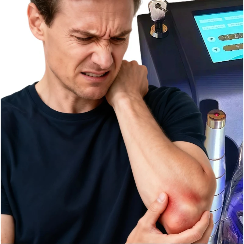 

Laser Terapeutico con Vibration Masaje, 808nm Cold Low Level Laser LLLT for Fisioterapia Profesional Body Pain Relief