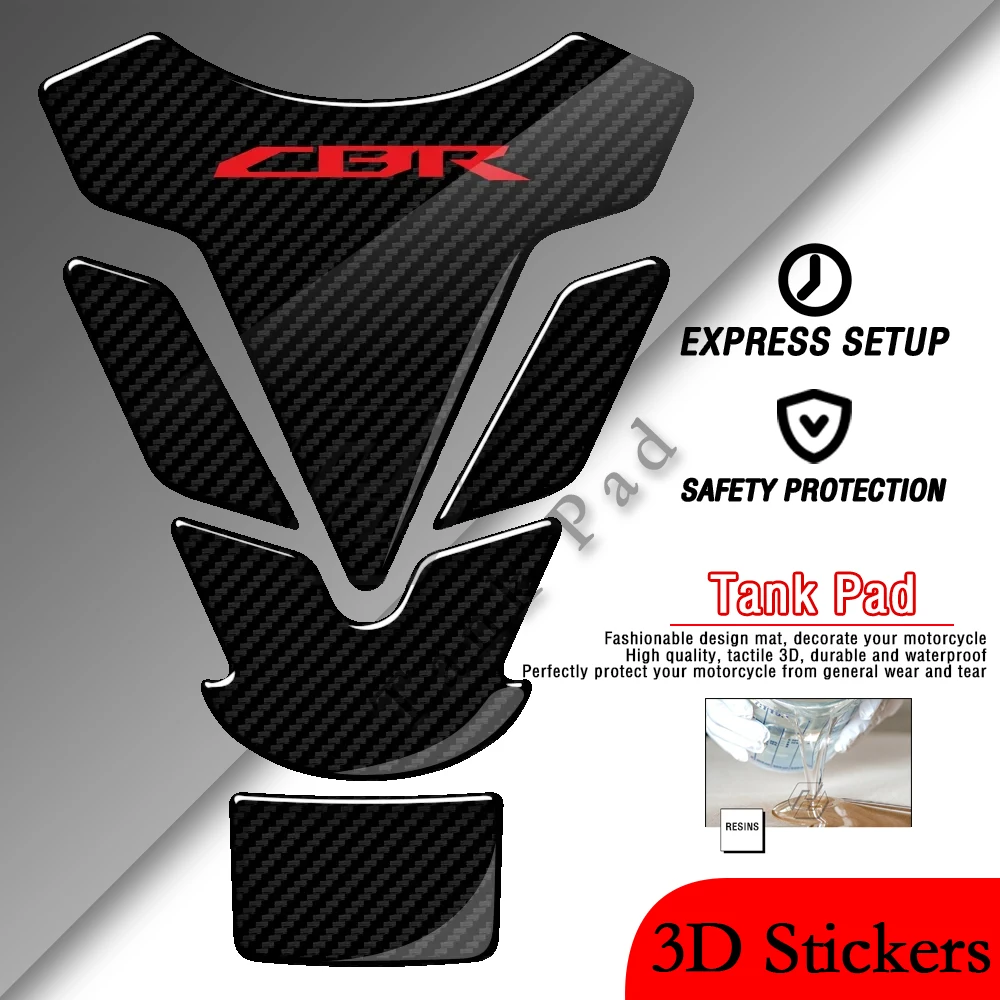 

Suitable for Honda CBR600RR CBR900RR CBR959RR CBR Tankpad R3D motorcycle carbon fiber appearance fuel tank pad sticker