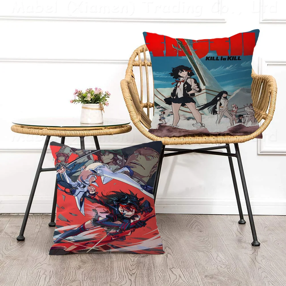 

Anime Kill La Kill Cushion Cover Inches Farmhouse Decor Home Throw Pillow Covers For Couch Decorations