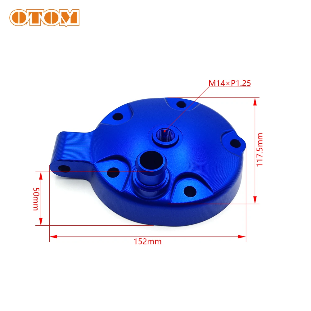 OTOM Motorcycle Cylinder Head Cover CNC Aluminum Engine Protector Guard For YAMAHA DT230 2 Stroke Off Road Pit Bike Accessories