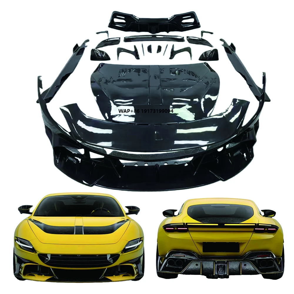 

Carbon Fiber Exterior Parts for Roma - Dry/Wet Carbon Aero Upgrade Kit