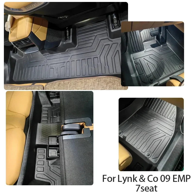 Car Floor Mats For Lynk & Co 09 2021 2022 2023 2024 2025 2026 6seat 7seat Fuel PHEV Anti-dirty Pads LHD Foot Carpets Accessories