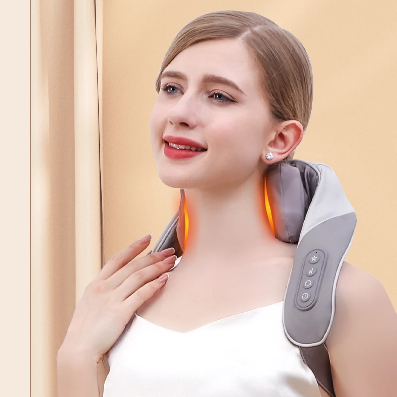 

Smart neck mass-ager relax neck ow mass-ager of neck kneading heating pain relief health care equipment