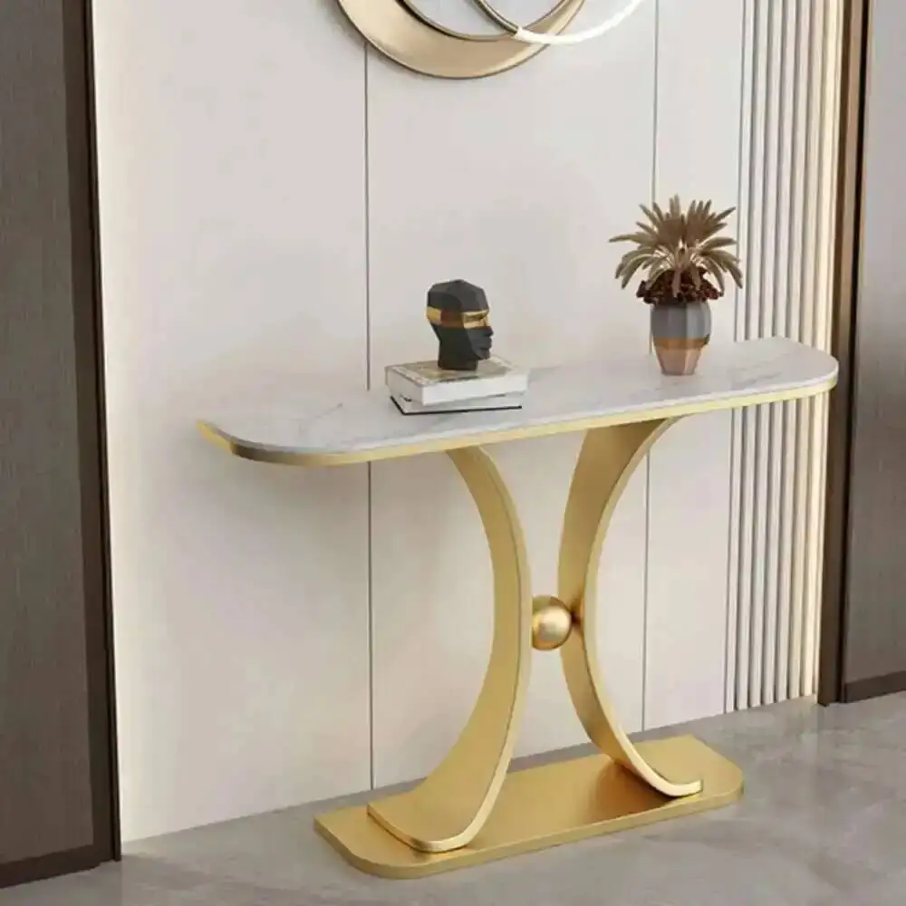 

Console Entryways Table Beauty Glam Metal Nordic Minimalist Console Table Aesthetic Glamour Tisch Wohnzimer Home Furniture