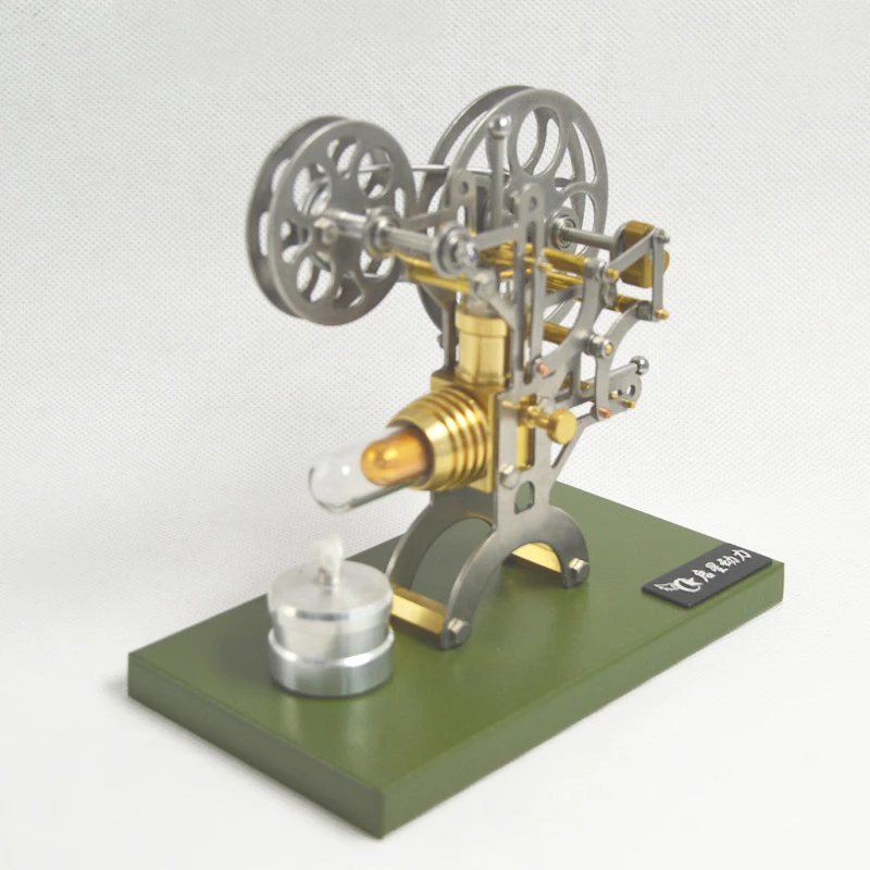 Combustible Engine Model Stirling Engine Model Piston Projector Model Retro Metal Material Gift Students Educational Toys