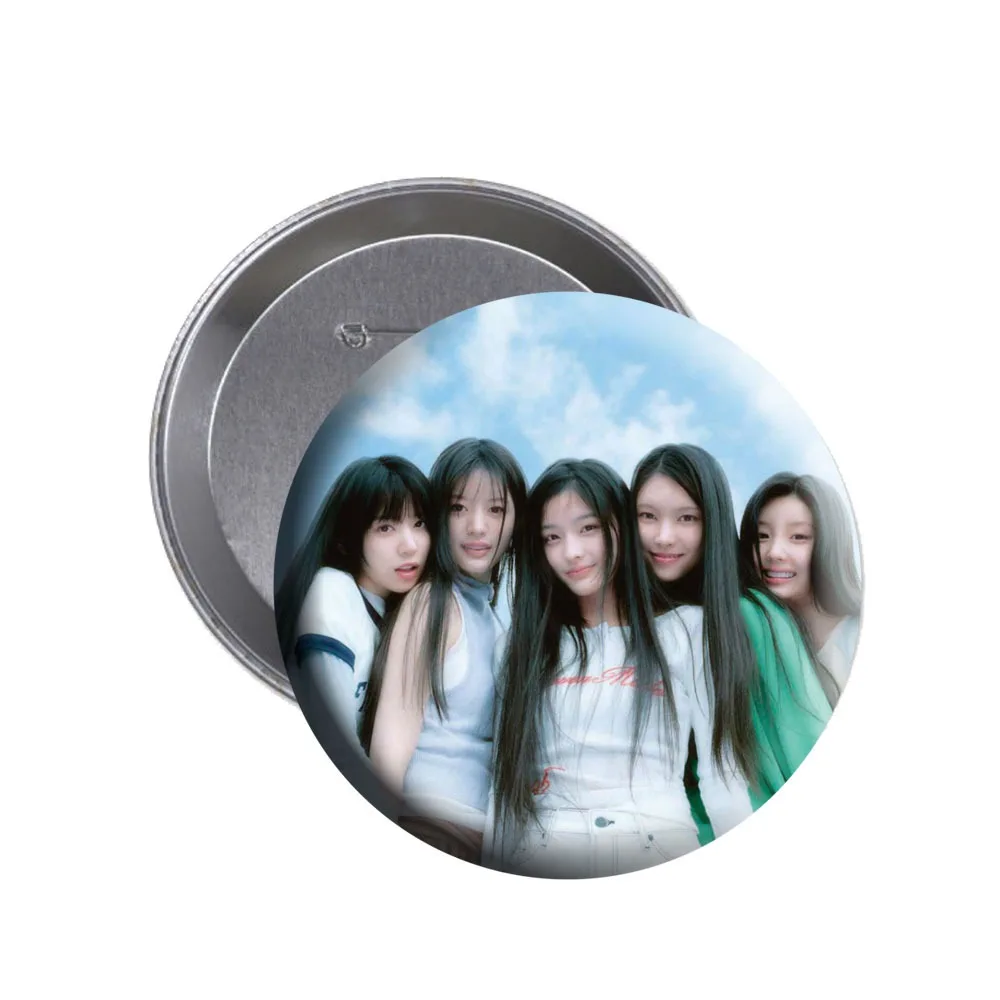 Kpop ILLIT Badge Super Real Me Album Photo Pin Brooch YUNAH MINJU MOKA WONHEE IROHA Backpack Accessories