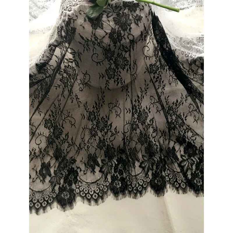 Ширина 3 м x 1,5 м, вышивка ресниц, кружевные наклейки, материал ручной работы, подол свадебного платья, сетчатая декоративная ткань, аксессуары для одежды