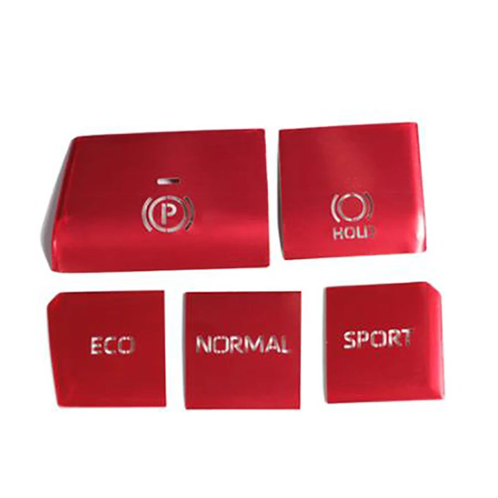 غطاء زر متعدد الوسائط بجهاز تحكم مركزي ، ملصق ترتر ، إكسسوارات حمراء لتويوتا راف 4 ، من من من الخارج ، من من من من الخارج ،