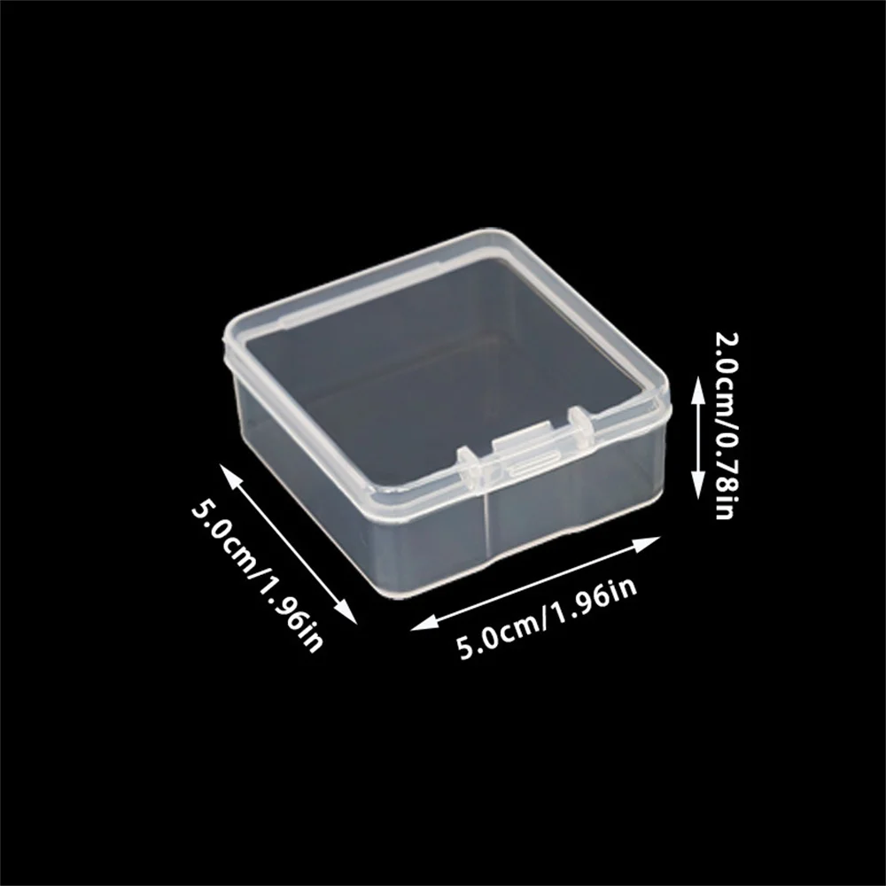 15/24/30/42/52Grids Diamond Painting Tool Storage Box 5x5cm Transparent Plastic DIY Organizer Case Beads Nail Art Parts Box