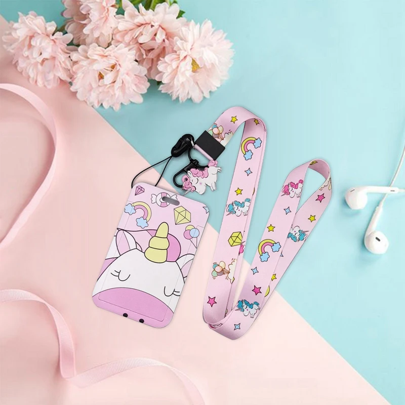 Funda con cordón de unicornio para chicas, adolescentes y estudiantes