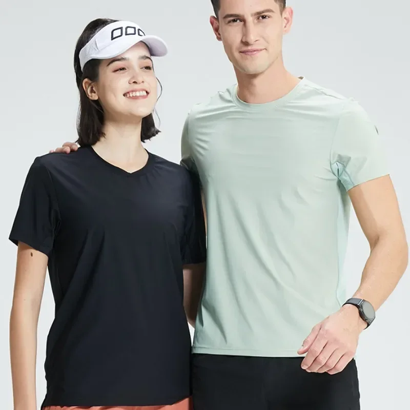 Men's short-sleeved T-shirt running sweatshirt summer quick dry cool short-sleeved fitness running T-shirt top