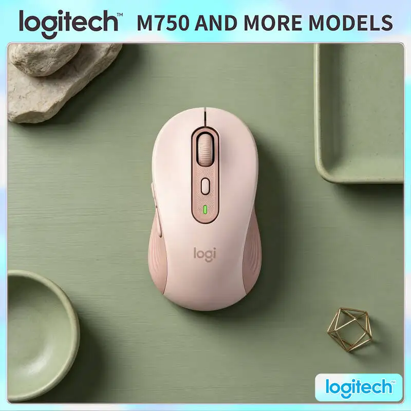 M750 Ergonomic Wireless Mouse - Comfort Grip Ergonomic Design, 4000 DPI, Dual Connection Mode, Home Daily Use Essential Pick