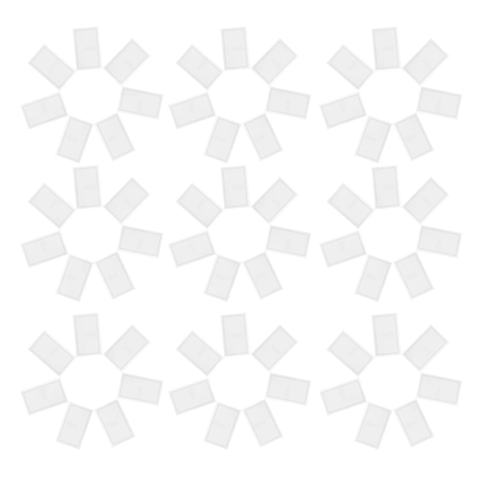 

50 pcs Transparent Id Holder Clear Badge Sleeve For Office School Employee Student Use Access Card Protector Plastic Name Tag