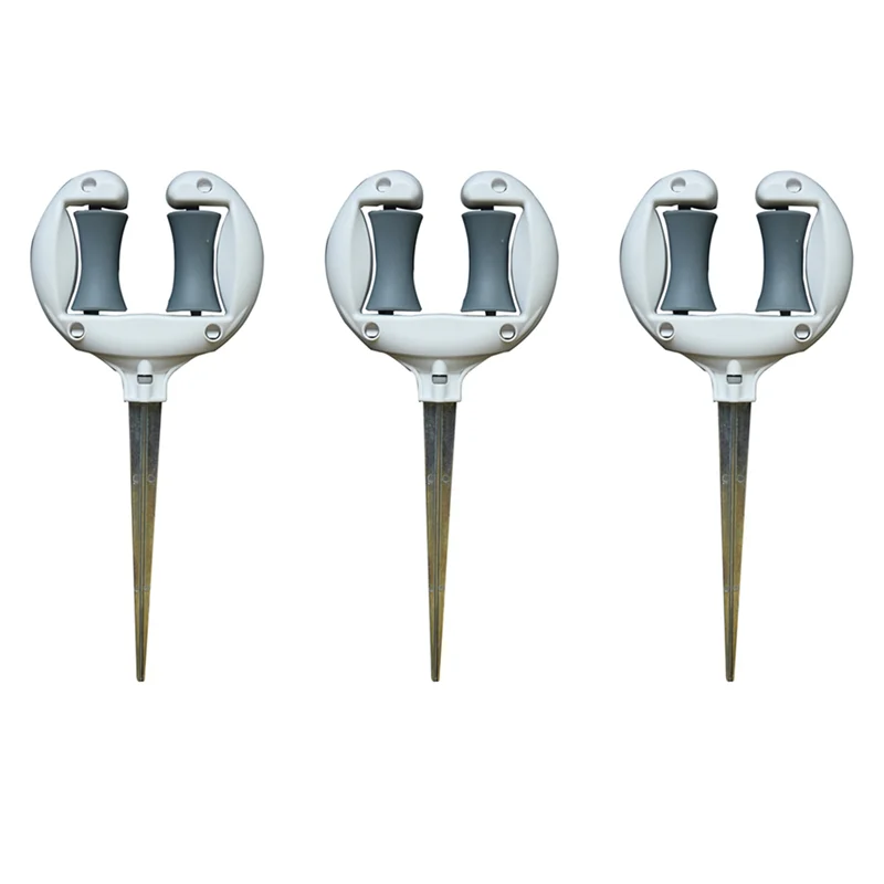 AB11-3X Soft Water Pipe Positioning Stand Garden Hose Guide Nail Labor-Saving Garden Hose Guide Smooth Roller Pointed