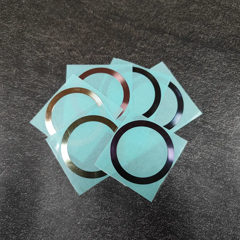 Customized. Metal Nickel Label Magnetic Wireless Coil Phone Sticker Adhesive Sticker Corrosion Electropla