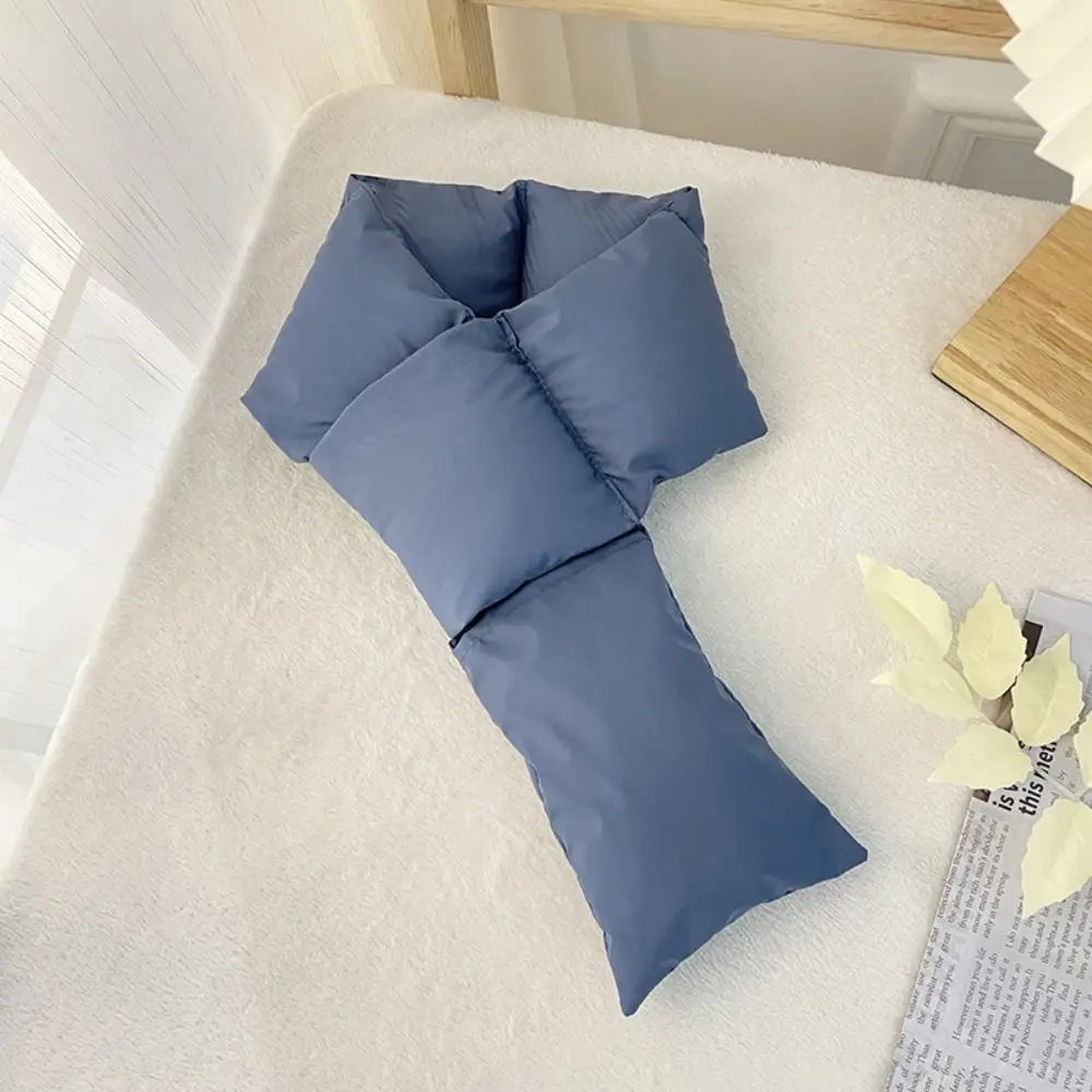 

Warm Wrap Down Neck Scarf Solid Color Cold Proof Korean Style Scarf Running And Cycling Apparel Accessories