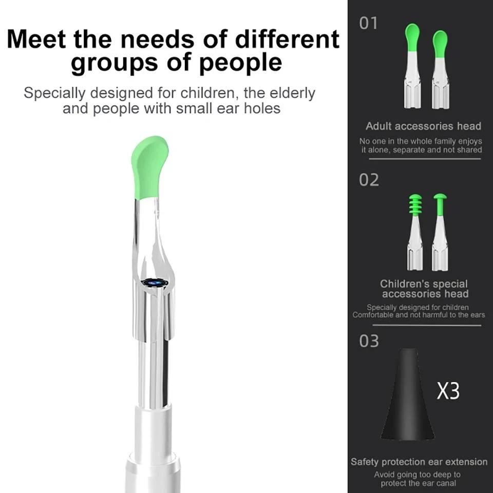 3.9 مللي متر 7 بوصة منظار الأذن الرقمي HD 1080P لتنظيف الأذنين الذكية البصرية الأذن المنتقى نوع-C شمع الأذن حفر الأذن الرعاية أدوات المنزل