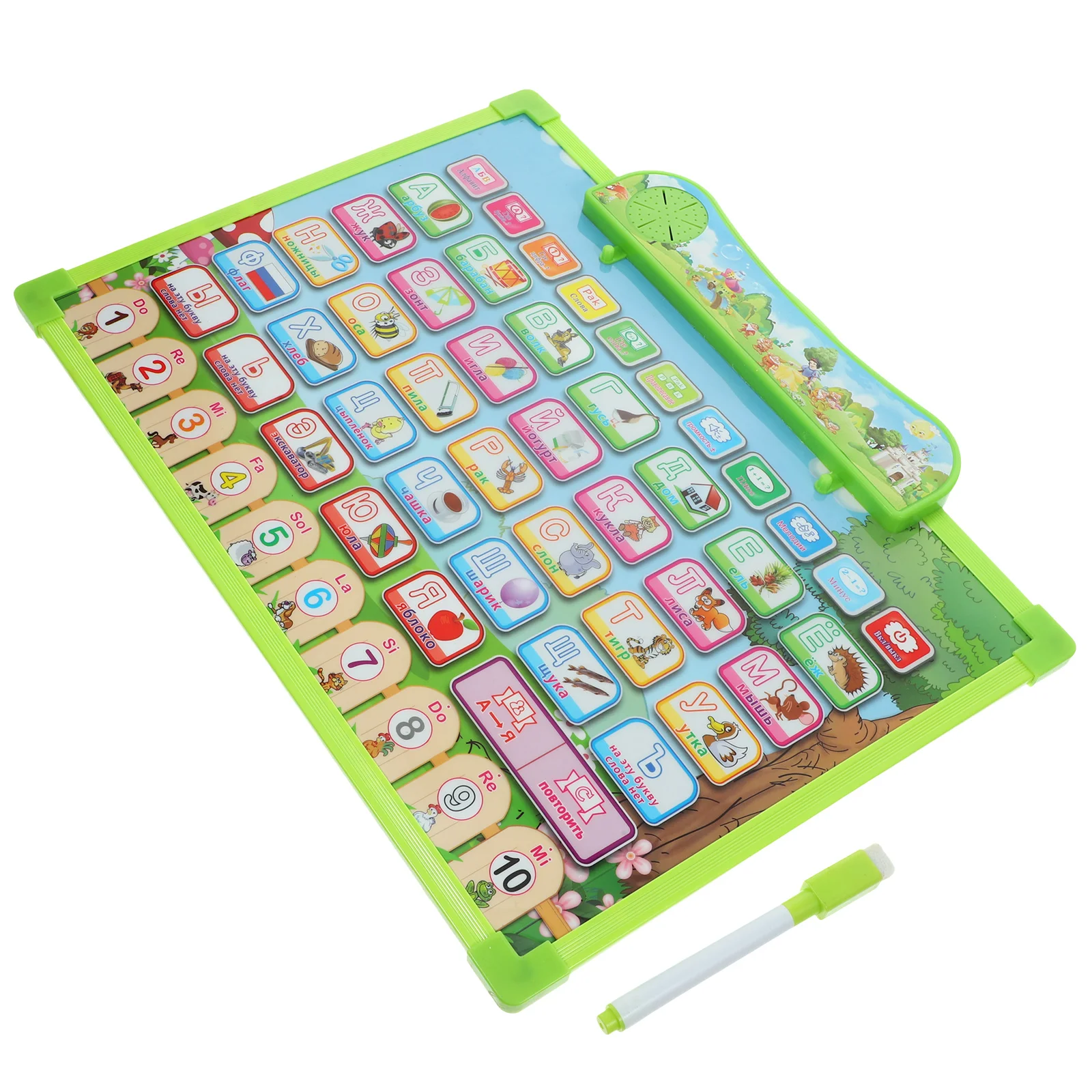

Russian Learning Wall Chart Alphabet Poster for Classroom Kids Toys Bright Color Clear Printing ABS Material Durability