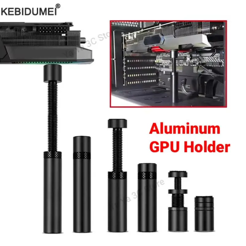 

Алюминиевый держатель графического процессора Вертикальная телескопическая вращающаяся подставка Магнитный кронштейн Держатель видеокарты Кронштейн видеокарты Подставка с защитой от провисаний