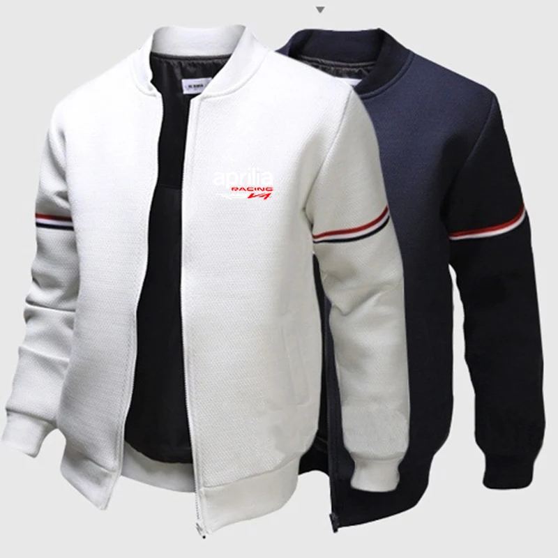 

2023 Aprilia Racing RSV4 Men's New Long Sleeves Coats Round Neck Fight Jackets Zipper Hoodies Casual Streetwears Cardigan Tops