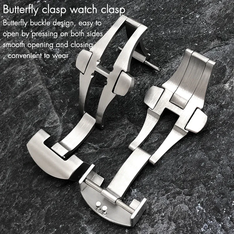 Застежка-бабочка из нержавеющей стали 316L для Panerai, 20 мм, 22 мм, металлический винт, складная пряжка, кнопка развертывания