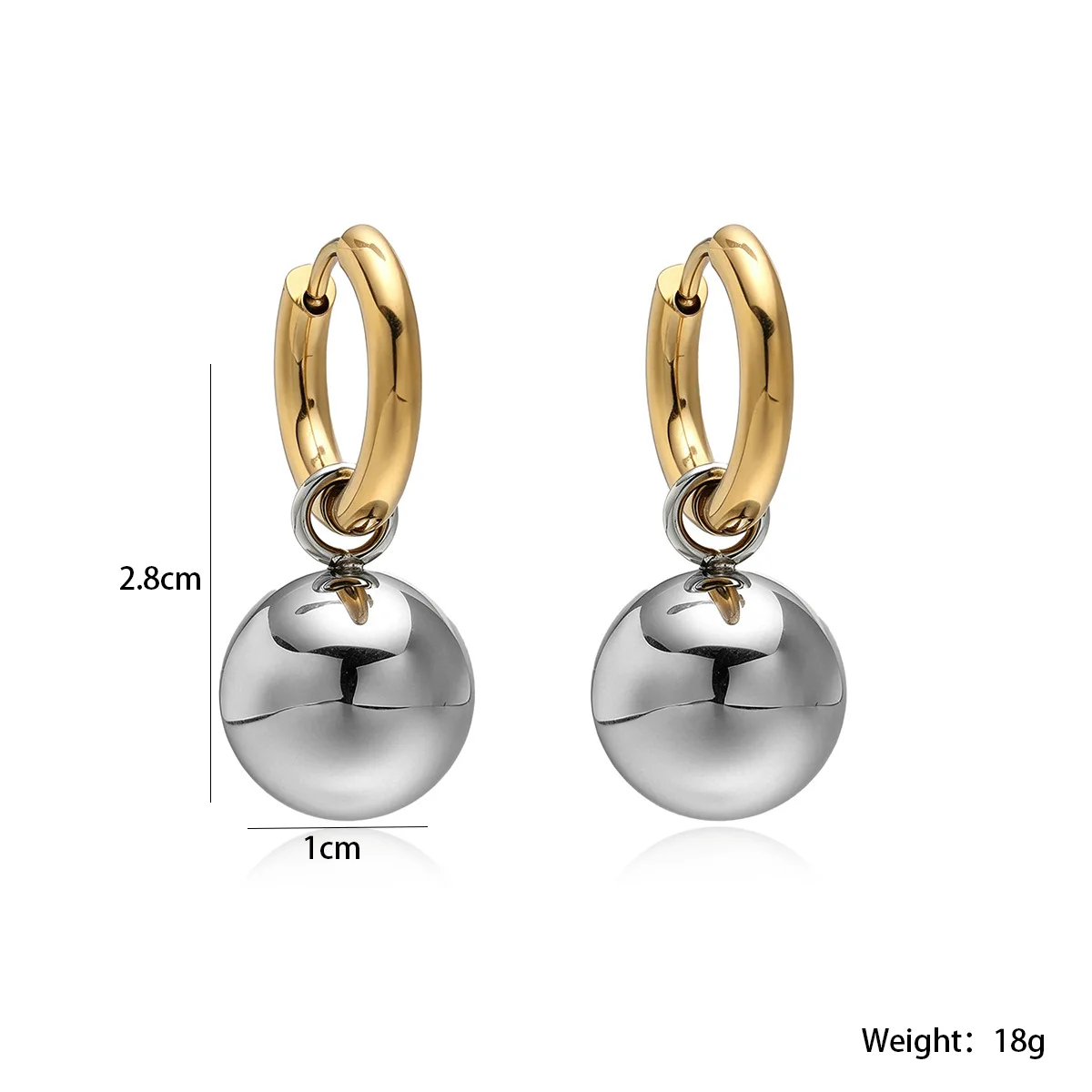 GANPUP Elegante Glatte Kugelperlen Lange Hängeohrringe für Frauen Neue Ohrschmuck-Mode Trendiger Schmuck Geschenk Party серьги – Detail 1
