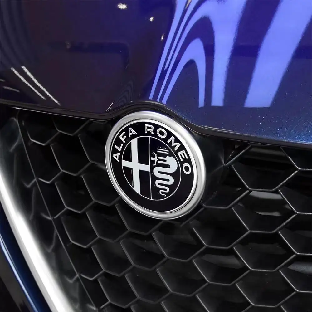 5 Color Alfa Romeo Car Grill Emblem Badge Car Front Grille Logo For Alfa Romeo Giulietta Mito Giulia Stelvio Brera 147 156 159