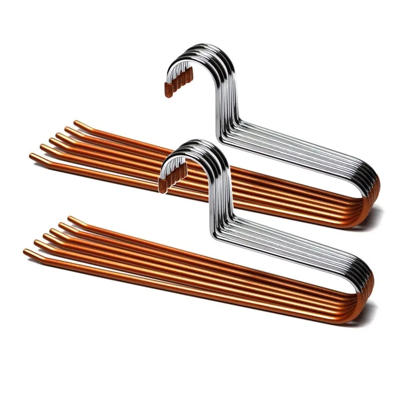 10PCS Non-slip Non-mark Pants Hanger, Multi-functional Trouser Clip, Practical Rack for Pants Hanging & Wardrobe Storage at Home