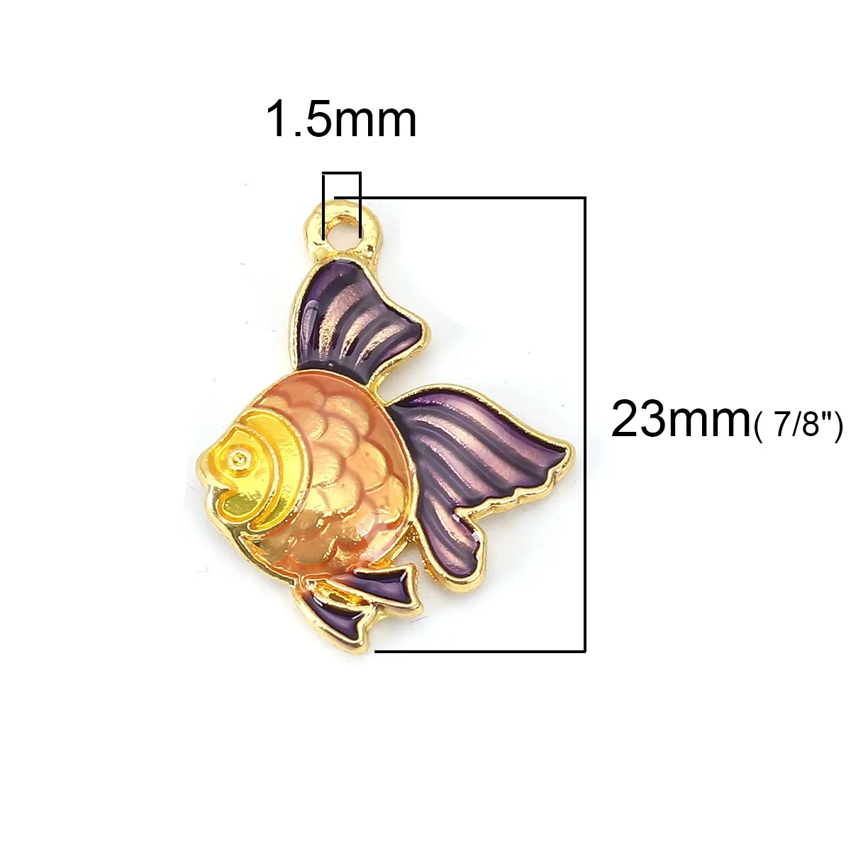 Cartoon Ocean Jewelry Charms Fish Animal Multicolor Enamel Pendants Findings DIY Jewelry Making Necklace Earrings 23mmx18mm,5PCs