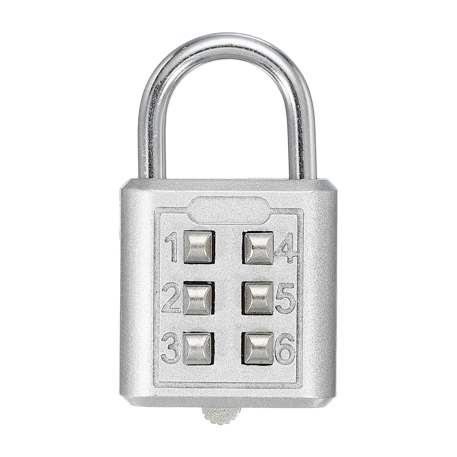 

Combination Padlock 6-Digit Push Button Padlock 3-Position Locking Mechanism Security Combination Lock for Locker Gym Locker