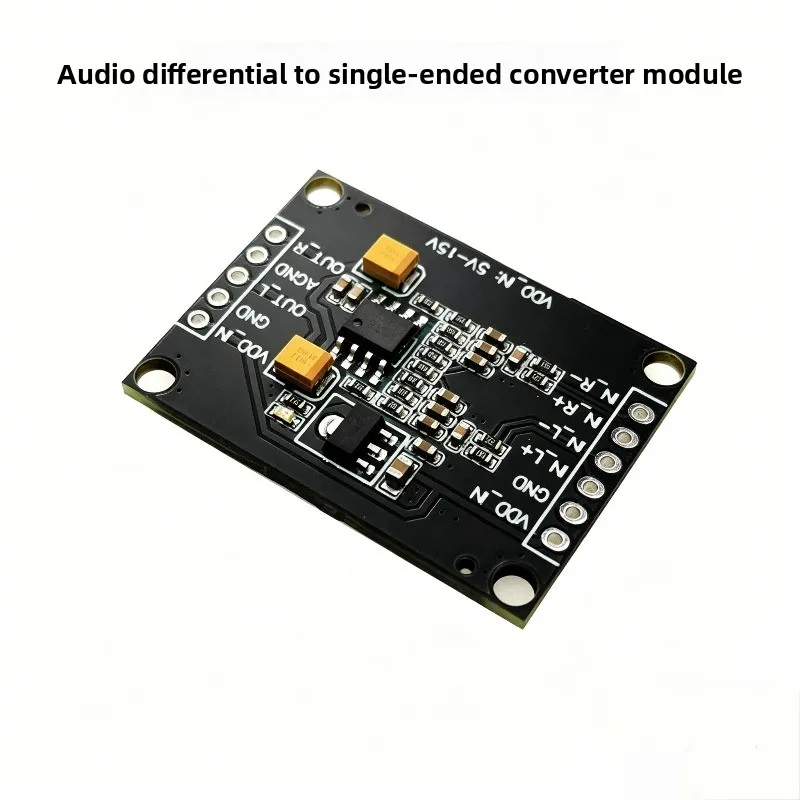 Audio-Differenzial-Balanced-Analog-Eingang zu Single-Ended-Analog-Ausgangsmodul-Konverterplatine, breiter Spannungsbereich 5V~15V