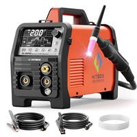 HITBOX TIG200PRO COLD TIG Pulse 6 In 1 Welder HF TIG STICK MMA SPOT Hot Start/Arc Force Large LED Display