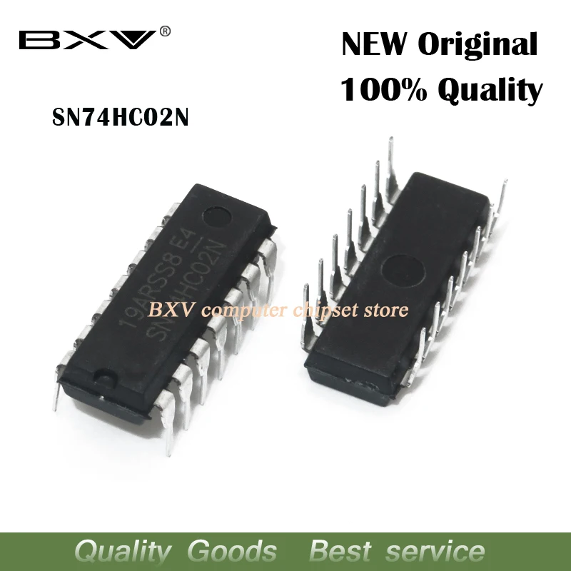 10PCS 74HC02N DIP14 74HC02 DIP SN74HC02N DIP-14 new original IC