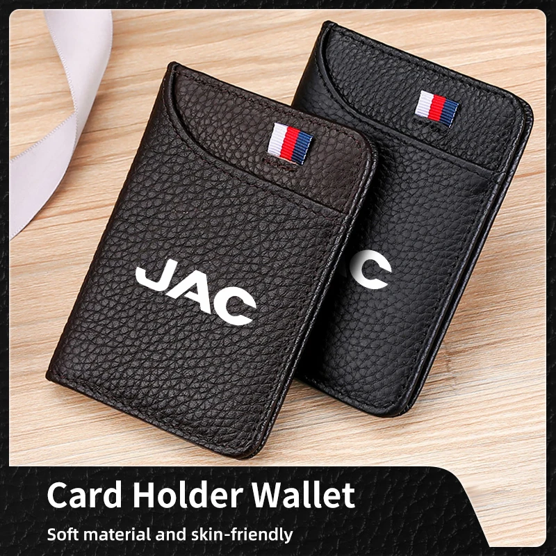 Super fino macio carteira titular do cartão de crédito carteiras finas pequenas carteiras curtas para jac refine j3 j4 j7 js3 js4 kr1 s2 s3 s4 s5 s7 va