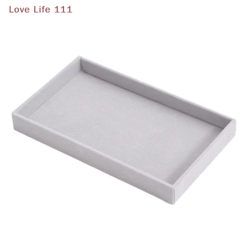 

New Velvet Jewelry Storage Box Earrings Necklace Ring Bracelet Jewelry Display Stand Jewelry Gold Tray