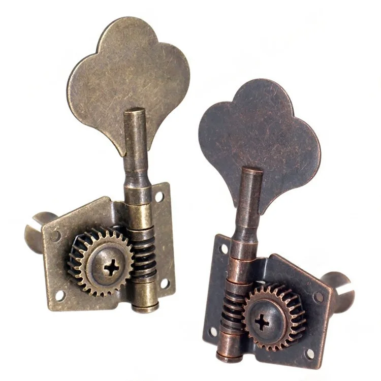 

Plum Blossom Hand Open Bass String Knob Bass String Knob Twisting Knob Stringer Red Bronze Four Sets