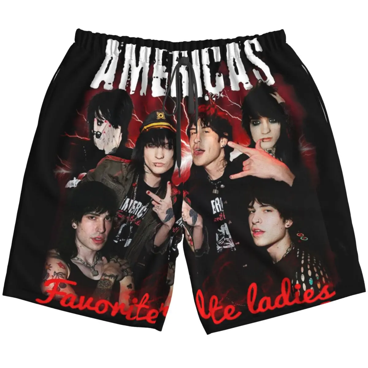 Amerika 'S Favoriete Dames, De Tinas Geïnspireerde Badpak Strandshorts Voor Heren Zomer Jake Webber Johnnie Guilbert Borad Trunks