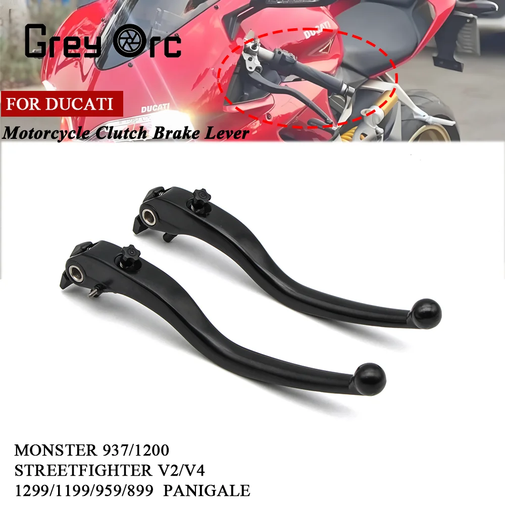 

Motorcycle Clutch Brake Lever For DUCATI Monster 937/950/1200 1199 1299 959 Panigale V4 V2 Streetfighter Front Control Handles
