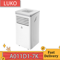 LUKO A011D1-7K 3 in 1 Portable Air Conditioner Dehumidifier 7000BTU Cooling Capacity 2 Wind Speeds 24-Hour Timer Remote Control